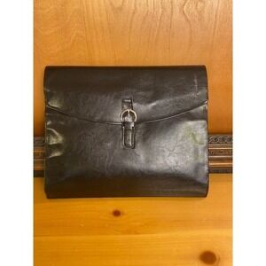 Pendaflex Portfolio Organizer Professional Black Faux Leather Buckle Magnetic